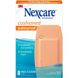 Nexcare Extra-Cushion Knee/Elbow Bandages - 1.88" x 4" - 8/Box - Beige - Foam