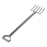 Sani-Lav Standard Fork,8 1/4 in Tine L,D Handle 2072