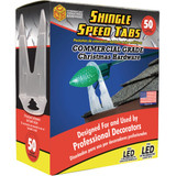 Commercial Christmas Hardware White Clip-On Shingle Speed Tabs (50-Pack)