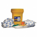 Brady Spc Absorbents Spill Kit, Oil-Based Liquids, Yellow SKO30