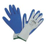 Duro Task Supported Natural Rubber Gloves, Size 10, Blue/Gray
