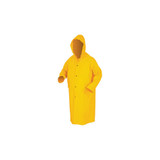 Classic Series Rain Coat, Detachable Hood, 0.35 mm, PVC on Polyester, Yellow, 2X-Large