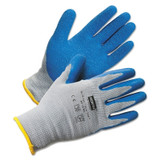 Duro Task Supported Natural Rubber Gloves, Size 8, Blue/Gray