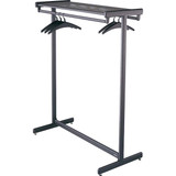Quartet Garment Rack,48 in W,Black 20314