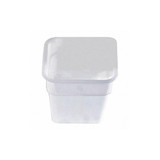 Crestware Food Storage Container,7 1/4 in L,White SQW4