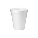 Dart Disp Hot/Cold Cup,8 oz,White,Foam,PK1000  8J8