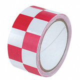 Sim Supply Floor Tape,Red/White,2 inx54 ft,Roll  8A753