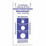 Warmmark Temperature Indicator Label,Heat,PK100 WM 25/77
