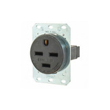 Bryant Receptacle,Black,30A,3.0 HP,3 Poles 8430FR