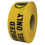 Sim Supply Barricade Tape,Yellow/Black,1000ft x 3In  3 X 1000' 4-ML