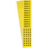 Brady Pipe Marker,Black,Compressed Air,PK5 7058-3C-PK