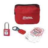 Master Lock Personal Lockout Kit with Pouch,Red  S1010P410