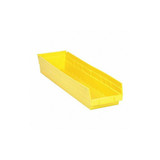 Quantum Storage Systems Shelf Bin,Yellow,Polypropylene,4 in QSB106YL