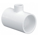 Sim Supply Reducing Tee, 2 1/2 x 1 x 2 1/2 in, PVC  402289