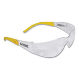 Converter Safety Glasses, Clear Lens, Polycarbonate, Hard Coat, Clear/Yellow Frame