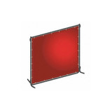 Sim Supply Welding Screen, 6 ft H, 6 ft W, Red  22RN72