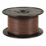 Grote Primary Wire,10 AWG,1 Cond,100 ft,Brown 87-5001