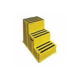 Sim Supply Step Stand,Yellow,Number of Steps 3  44ZJ63