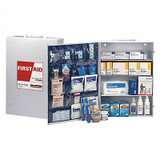 Sim Supply First Aid Kit w/House,593pcs,21.5x6",WHT  59395