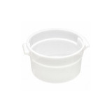 Crestware Round Container,8 in L,White RCW2
