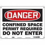 Condor Safety Sign,10 inx14 in,Aluminum 465M17
