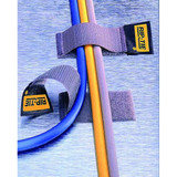 Rip-Tie Hook-and-Loop Mountable Tie,8 in,Blk,PK5 C-08-005-BK