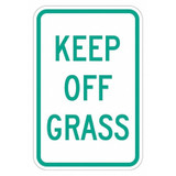 Lyle Reflective Keep Off Sign,18inx12in,Alum T1-5484-DG_12x18