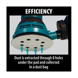 Makita Random Orbital Sander,3 A,2.9lb BO5030
