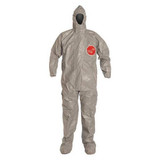 Dupont Coveralls,3XL,Gray,Tychem 6000,PK6 TF169TGY3X000600