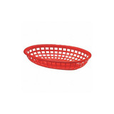 Tablecraft Food Serving Basket,6 3/16 in W,Red,PK36 1074R