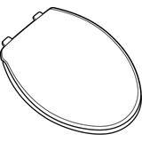 Bemis Toilet Seat,Elongated Bowl,Closed Front 1900-000