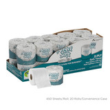 Georgia-Pacific Toilet Paper Roll,400,White,16620,PK20 16620