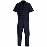 Vf Workwear Short Sleeve Coverall,50 to 52In.,Navy CP40NV LN XXL