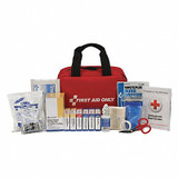 First Aid Only First Aid Kit w/House,100pcs,7x5",Red 90594