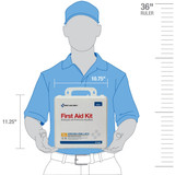 First Aid Only FirstAidKit w/House,129pcs,9 3/8x3",WHT 90601