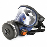 Sundstrom Safety Full Face Respirator,M/L,Black, Blue SR 200 PC