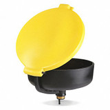 Pig Drum Funnel,Yellow,Polyethylene,NPT DRM138-YW
