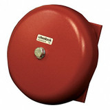 Wheelock Bell,24VAC,Red,6 in. H CN121062