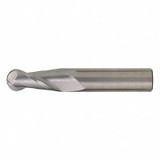 Cleveland Ball End Mill,Single End,3/8",Carbide C80949