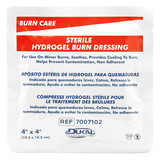 Burnaid Burn Dressing,White,4"L,4"W,PK10  30612