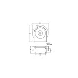 Reelcraft Spring Return Hose Reel,300 psi,16-1/2"L 5650 OLP