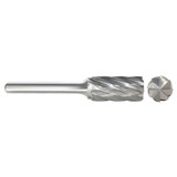 Sim Supply Cylinder Bur SB,Flat End,1/2",Carbide  310-002589