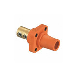 Hubbell Receptacle,Orng,Female,4-4/0,Taper Nose HBLFRO