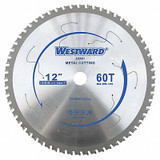 Westward Circular Saw Blade,12 in Blade,60 Teeth 24EM31