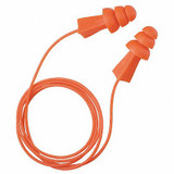 Tasco Ear Plugs,Corded,Flanged,27dB,PK100 100-09010