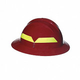 Bullard Fire Helmet,Red,Full-Brim FHRDR