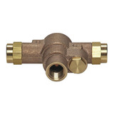 Haws Emergency Mixing Valve,5" L,Brass 9201EW