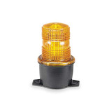 Federal Signal Low Profile Warning Light,Strobe,Amber LP3T-012-048A