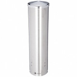 Sim Supply Cup Dispenser,17in H,Silver  C3450SSGR