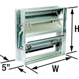 Dayton Volume Control Damper,23-3-4"W,23-3-4"H 2LRZ1
